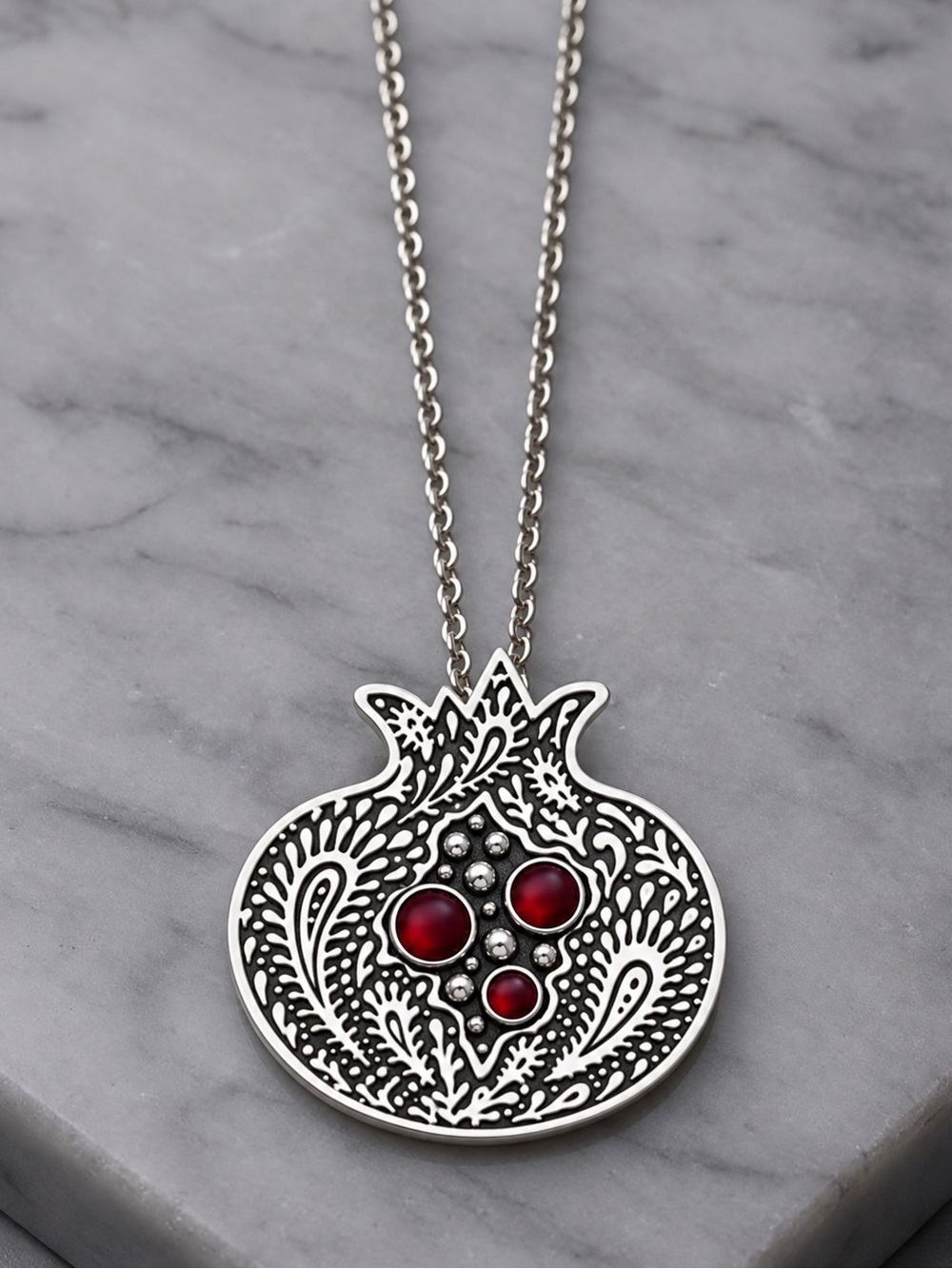 Fruit of the Dead~ Pomegranate Persephone Adonis Greek Gods Spinel Seed Necklace - Picture 5 of 9
